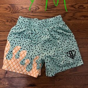 Baseball lifestyle 101 Mint ice cream youth Med Shorts